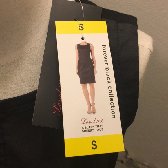NWT Level 99 Forever Black Sleeveless Sheath Dress - Picture 3 of 6